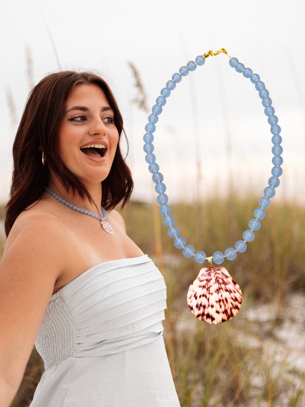 Handmade Beaded Shell Necklaces - Picture 4 of 4